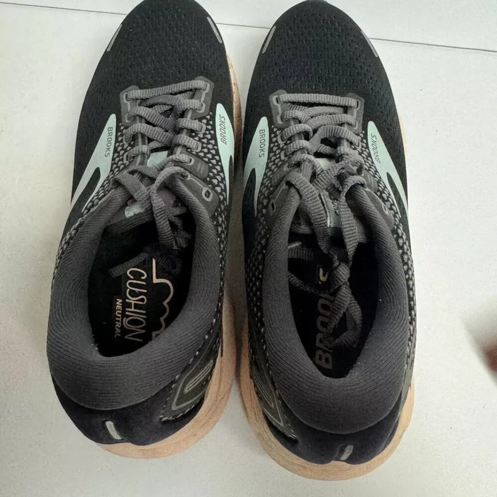 Brooks Womens Ghost 14 Running Shoe Black Size 8.5 M